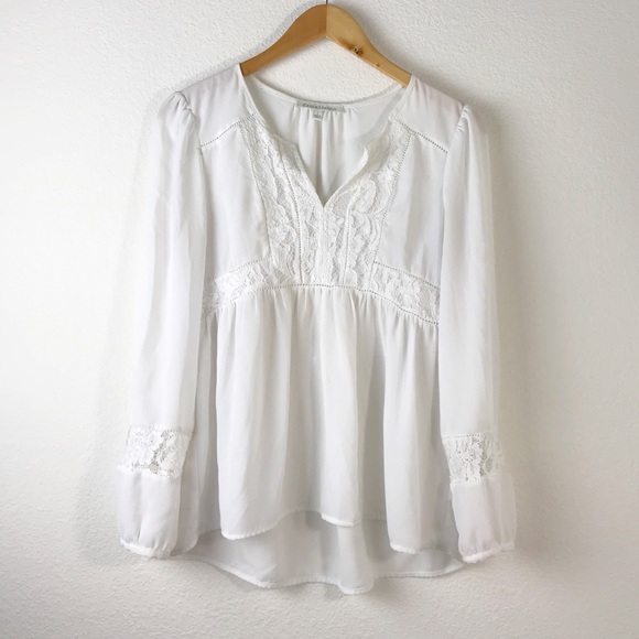 Daniel Rainn Tops - Stitch Fix Daniel Rainn Off-white Lace Blouse Firm